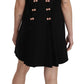 Sleeveless Crystal Embellished Wool Dress