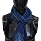 Floral Wool Scarf with Fringes
