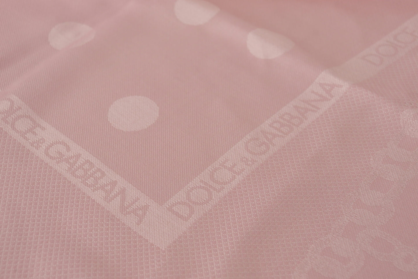 Elegant Pink Silk Blend Logo Scarf