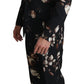 Elegant Black Floral Martini Suit