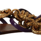 Purple Leather Devotion Flats Sandals Shoes