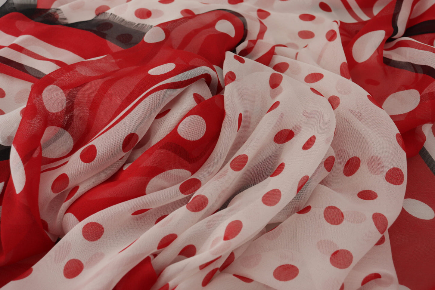 Elegant Polka Dot Silk Shawl Wrap