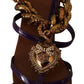 Purple Leather Devotion Flats Sandals Shoes