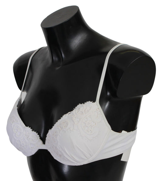 Chic White Lace Push Up Bra Luxury Lingerie