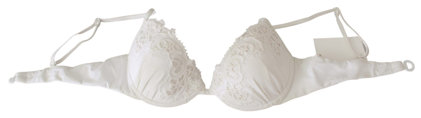 Chic White Lace Push Up Bra Luxury Lingerie