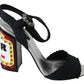 Elegant Ankle Strap Sandals with LED Lights