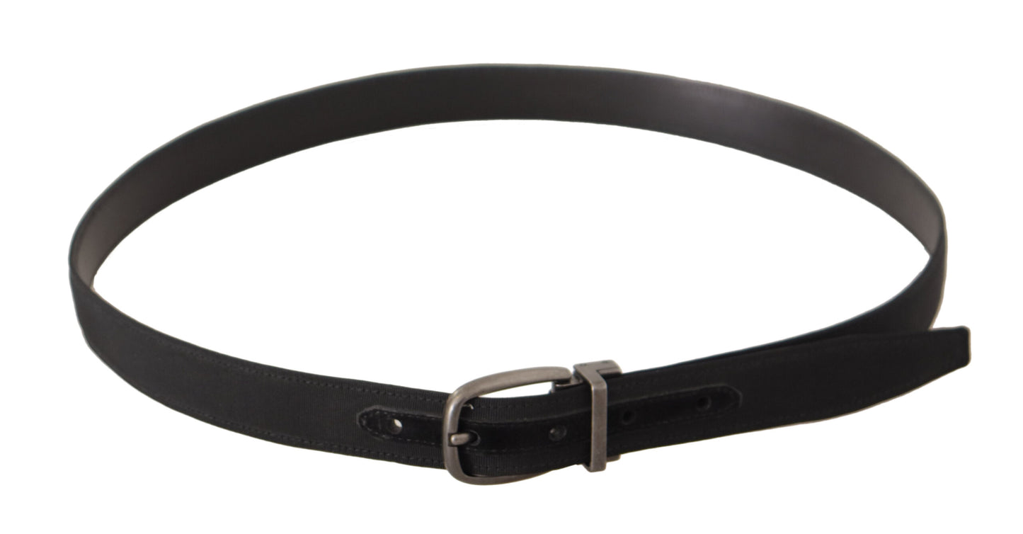 Elegant Black Leather Gents Belt