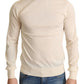 Cream Cashmere Turtleneck Pullover Sweater