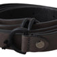 Elegant Brown Leather Waist Belt with Buckle