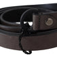 Elegant Brown Leather Waist Belt with Buckle