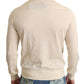 Cream Cashmere Turtleneck Pullover Sweater