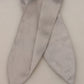 Metallic Silver Silk Stretch Belt