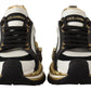 Super King Leather Sneakers - Gold, White & Black