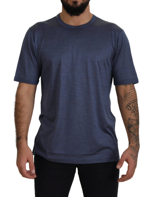 Elegant Silk Crewneck T-Shirt