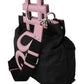 Elegant Black Nylon Shoulder Tote