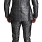 Elegant Silver Patterned Men's Suit