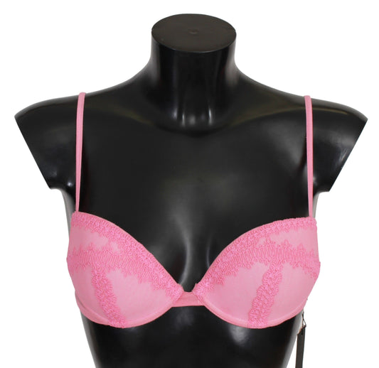 Pink Lace Push-Up Luxury Bra