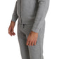 Elegant Gray Grigio Designer Sweatsuit