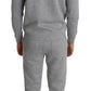 Elegant Gray Grigio Designer Sweatsuit