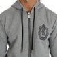 Elegant Gray Grigio Designer Sweatsuit