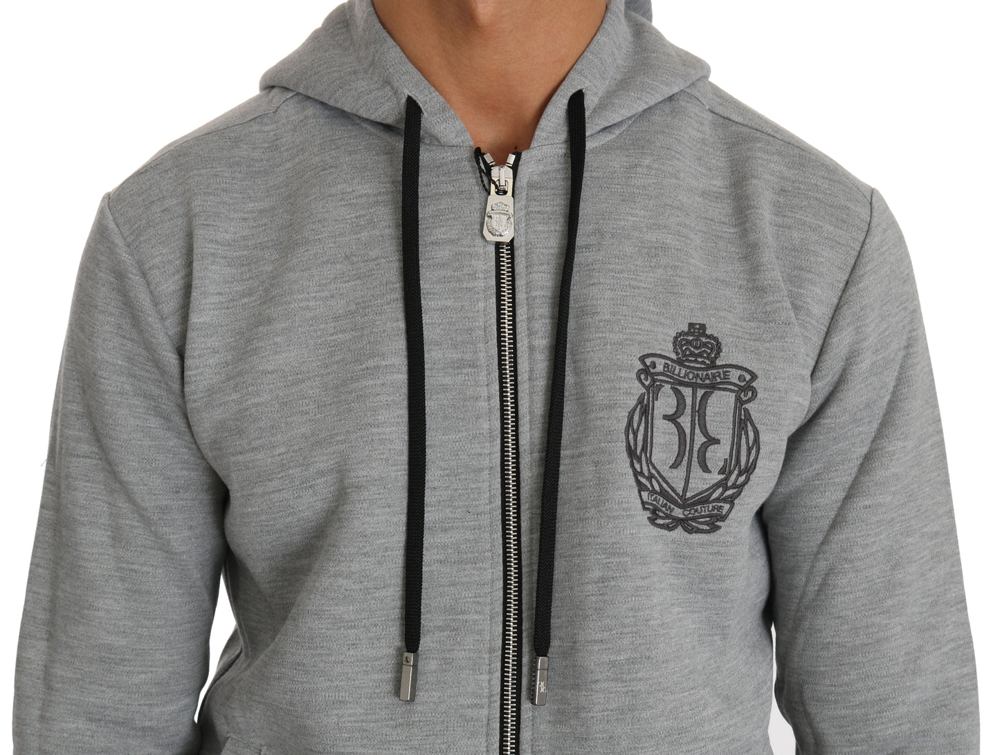 Elegant Gray Grigio Designer Sweatsuit