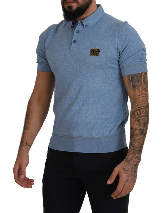 Elegant Light Blue Polo T-Shirt