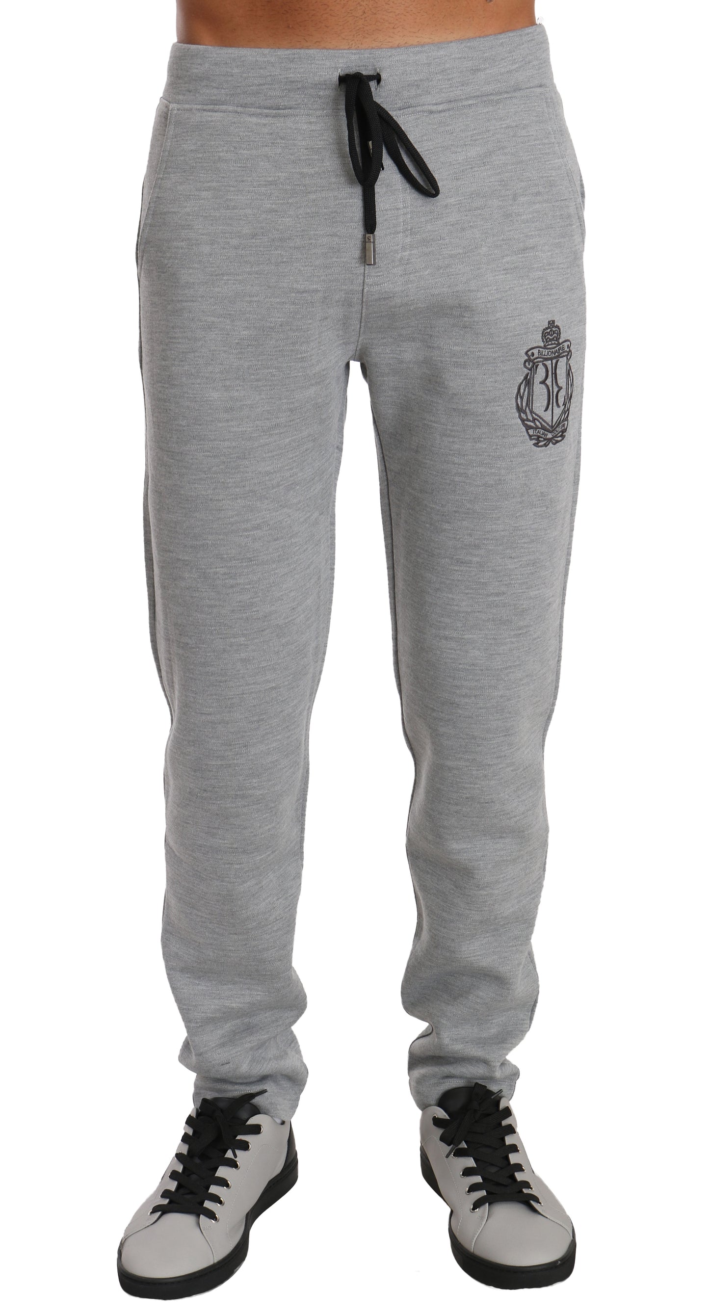 Elegant Gray Grigio Designer Sweatsuit