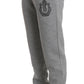 Elegant Gray Grigio Designer Sweatsuit