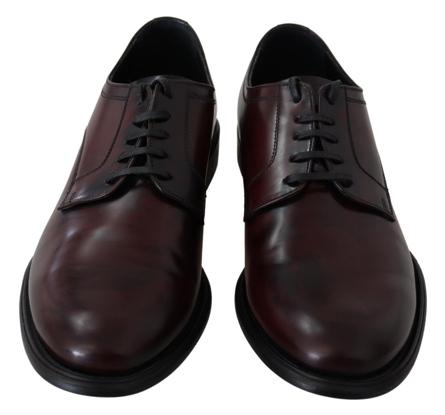 Elegant Brown Leather Derby Formal Shoes