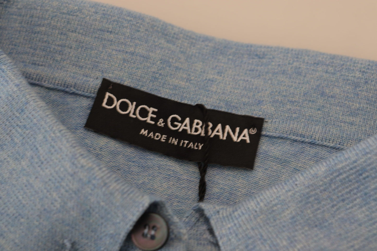 Elegant Light Blue Polo T-Shirt