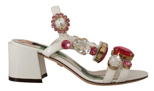 Elegant Strappy Sandals with Pink Roses and Crystals