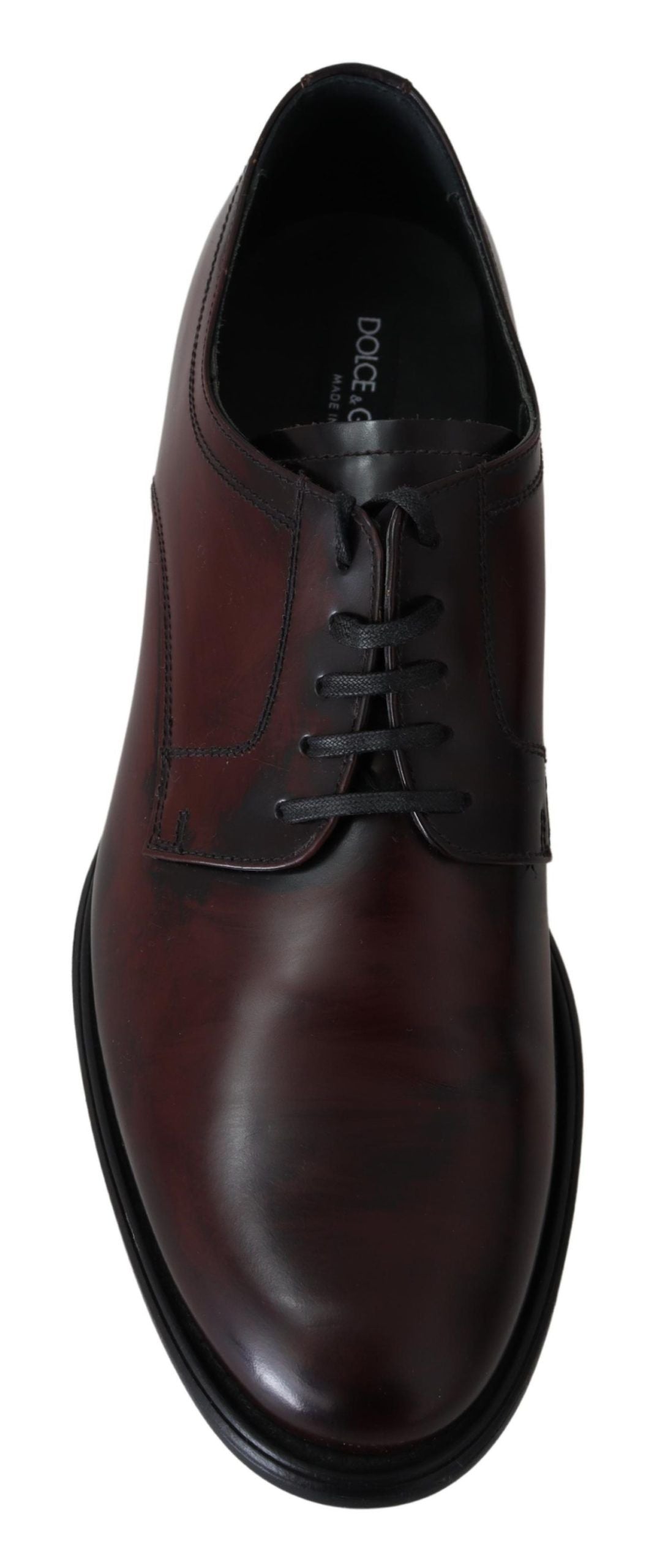 Elegant Brown Leather Derby Formal Shoes