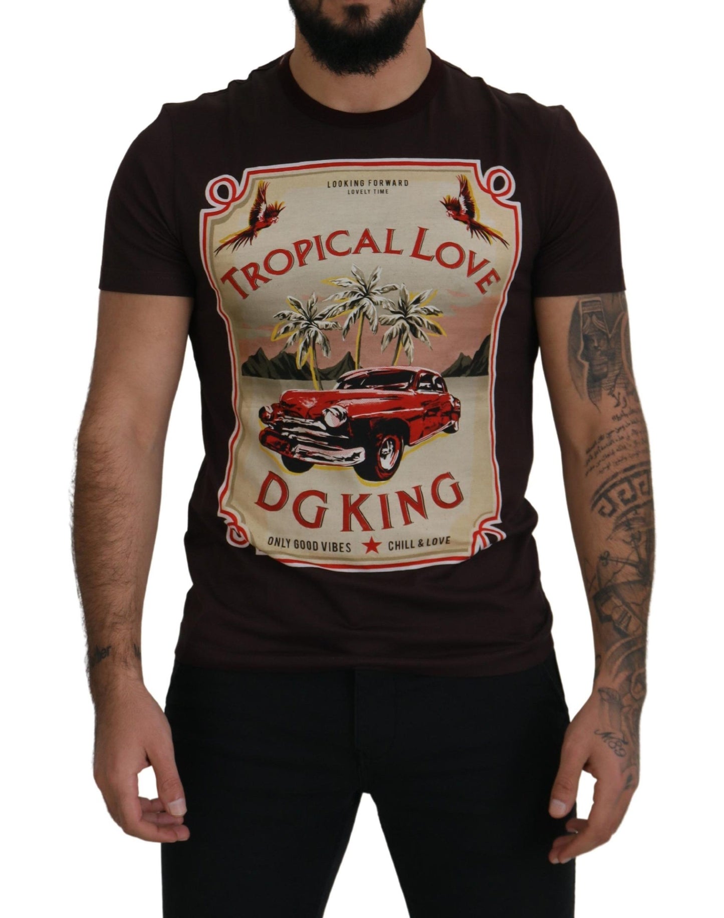 Tropical Love DG King Cotton Tee - A Royal Touch!