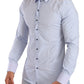 Elegant Light Blue Slim Fit Dress Shirt