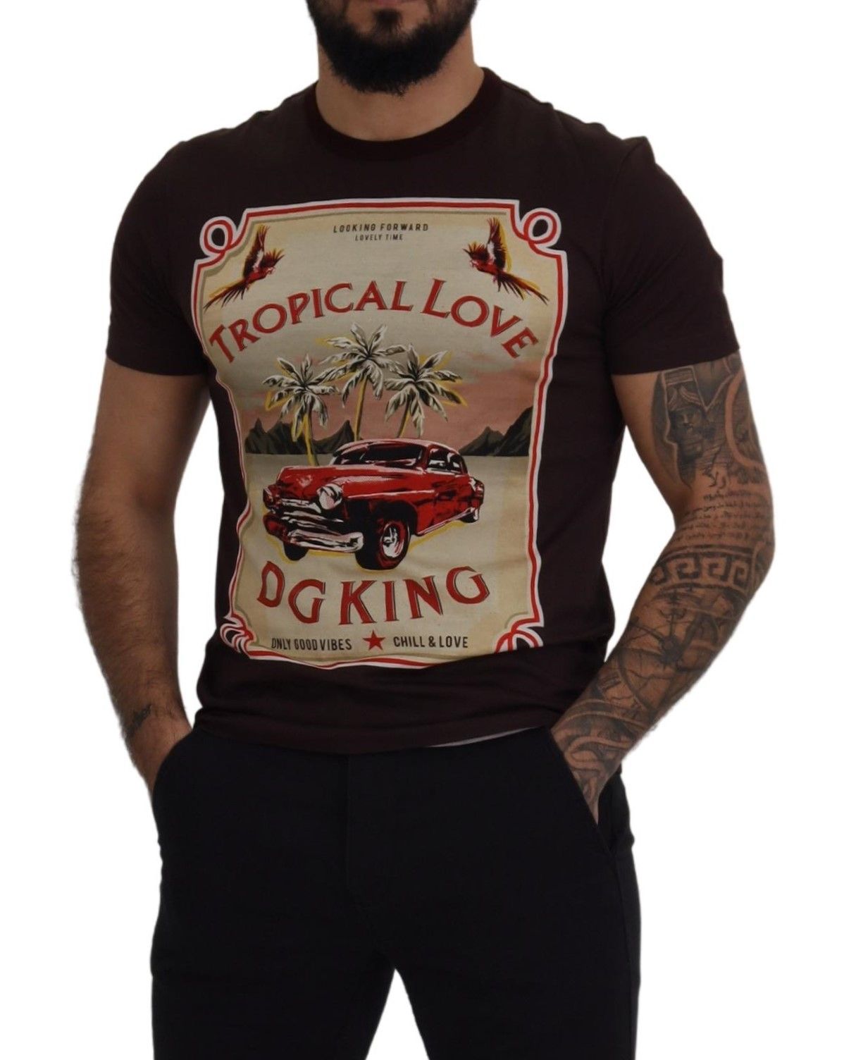 Tropical Love DG King Cotton Tee - A Royal Touch!