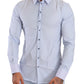 Elegant Light Blue Slim Fit Dress Shirt