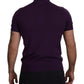 Purple Cashmere Polo Top Mens T-shirt
