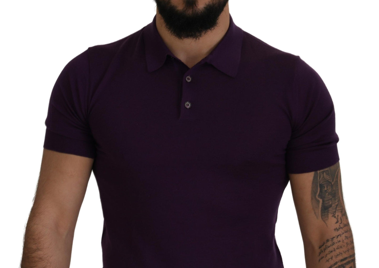 Purple Cashmere Polo Top Mens T-shirt