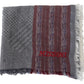 Elegant Wool Blend Patterned Scarf