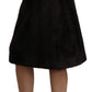Elegant Black Pencil Knee Length Skirt
