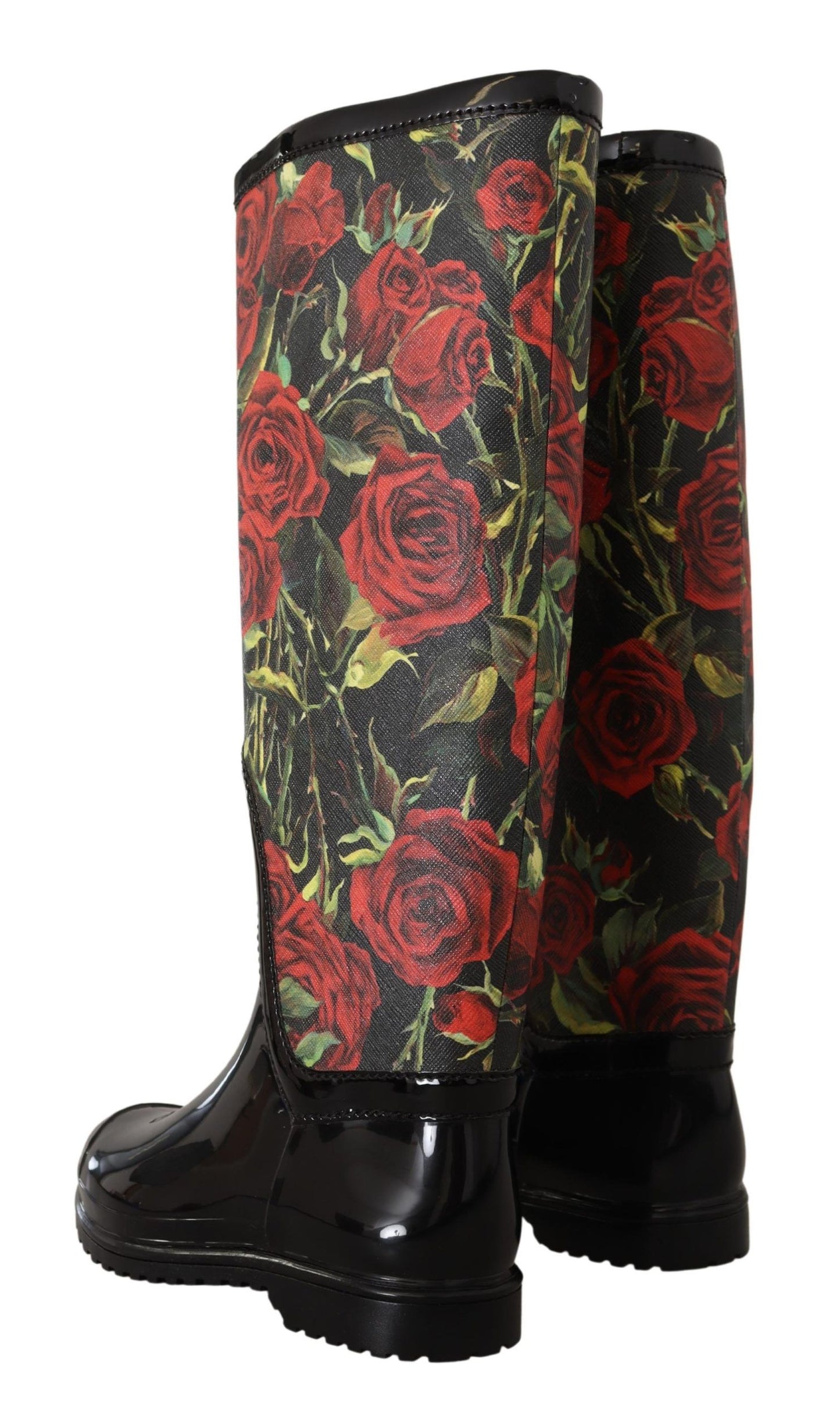 Elegant Floral Rain Boots - Chic All-Weather Footwear