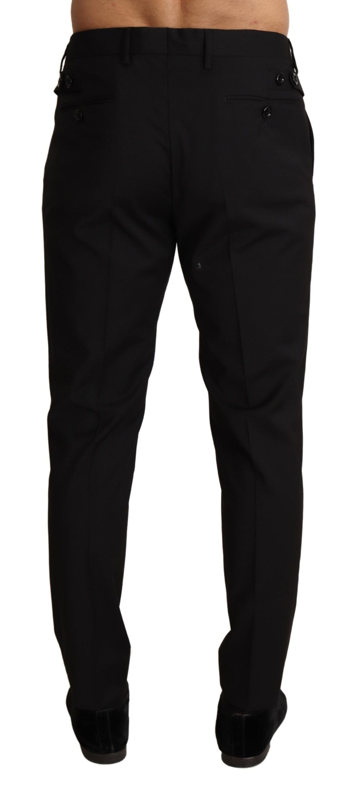 Elegant Black Skinny Dress Trousers