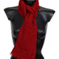 Chic Unisex Red Cashmere Scarf