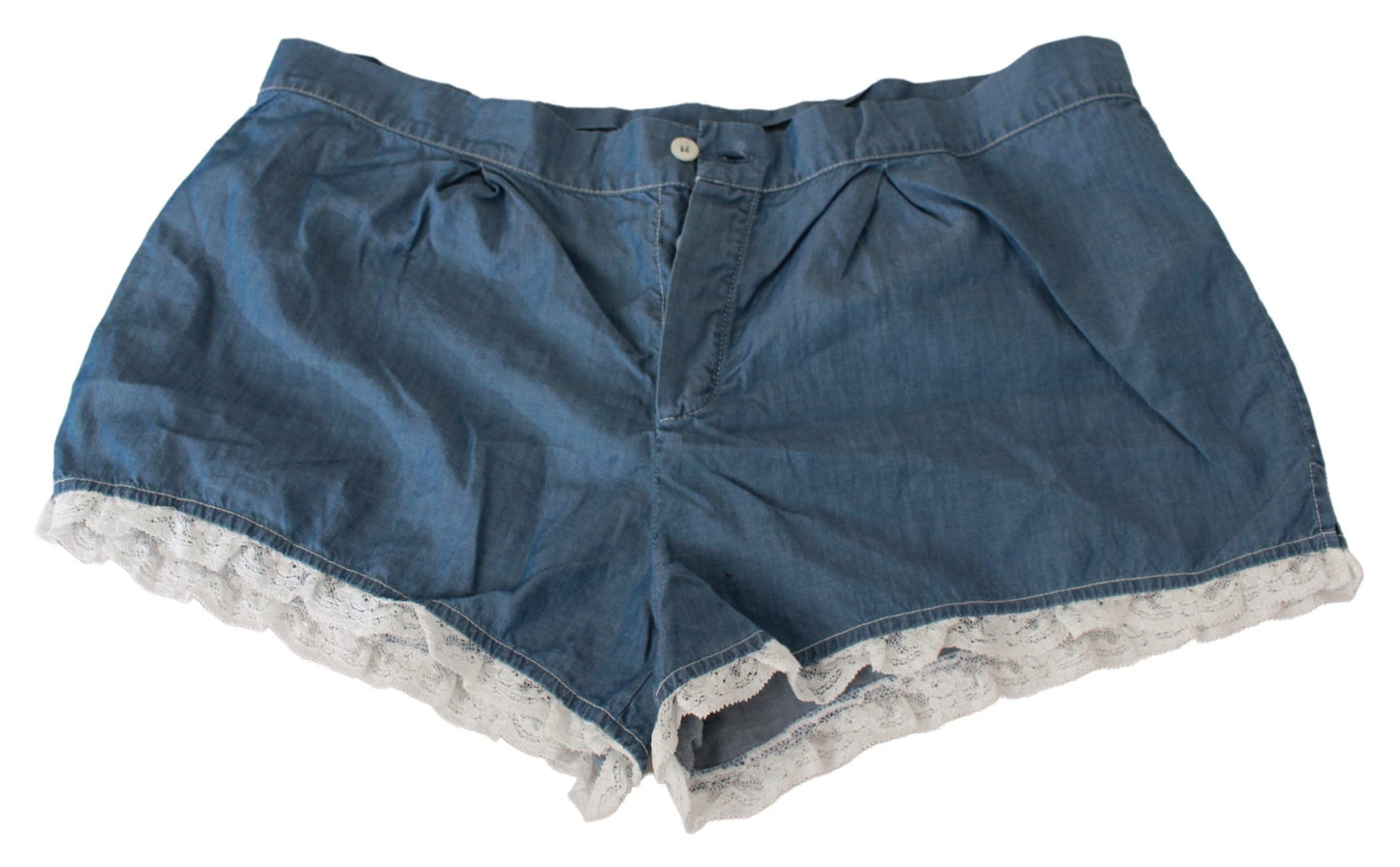 Chic Denim Blue Cotton Shorts