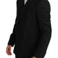 Elegant Black Bee Embellished Blazer