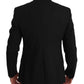 Elegant Black Bee Embellished Blazer