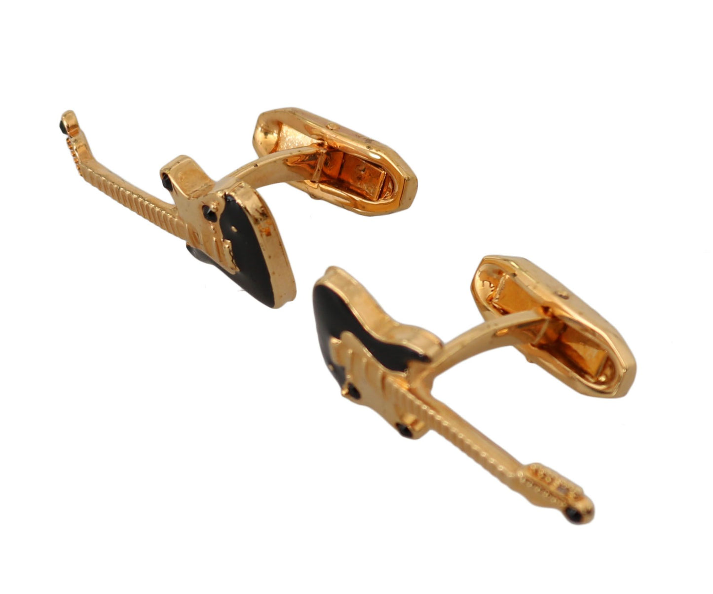 Elegant Gold Tone Brass Cufflinks