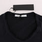 Sleek Black and White Crew-Neck Tee