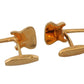 Elegant Gold Tone Brass Cufflinks