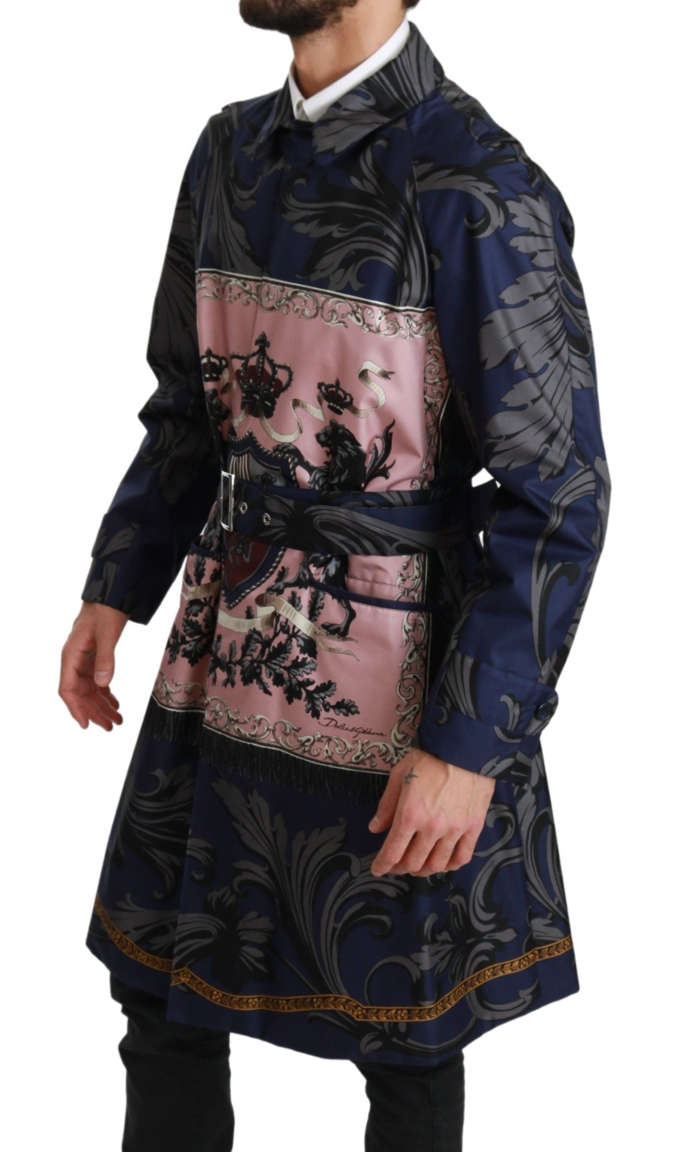 Royal Crown Silk Trenchcoat Jacket